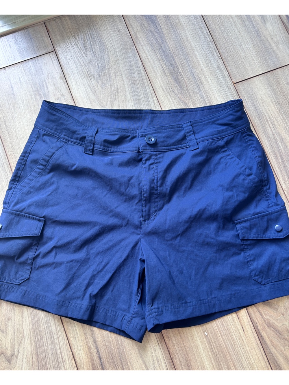 Eddie Bauer Deep Blue Women's Cargo Athletic Shorts